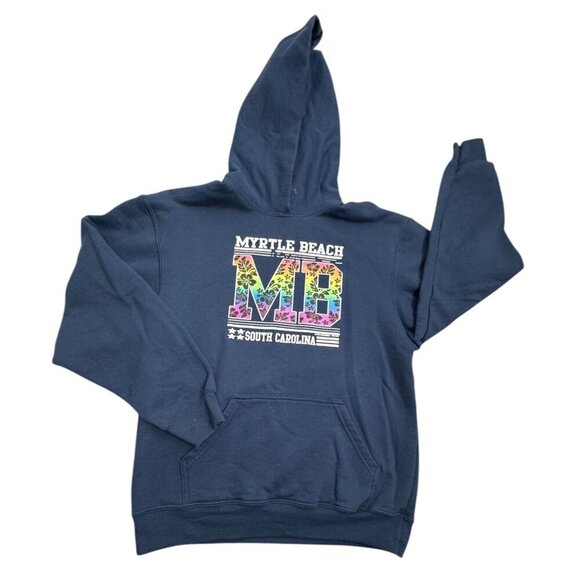 MYRTLE BEACH South Caroline Multicolor Graphic Hoodie Youth Size XL - Picture 6 of 6